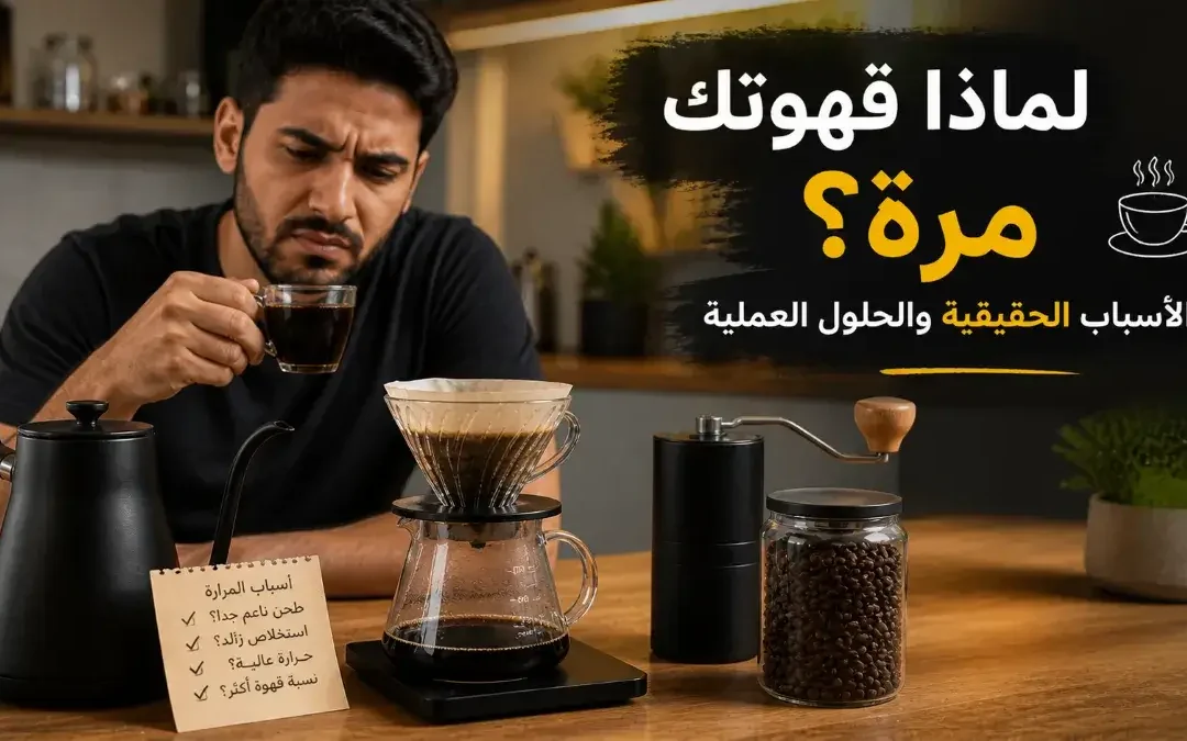 لماذا طعم القهوة مر؟ وكيف تصلح مرارة القهوة في المنزل بسهولة
